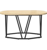 VidaXL Salontafel Sonoma Eiken 80x40x40,5 cm Gelaagd Hout en Metaal