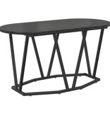 VidaXL Salontafel Zwart Eiken 80x40x40,5 cm Geengineerd Hout en Metaal