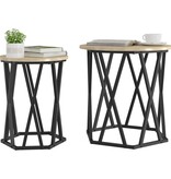 VidaXL Bijzettafels 2 stuks Sonoma Eiken Vervaardigd Hout