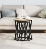 VidaXL Bijzettafels 2 stuks Sonoma Eiken Vervaardigd Hout