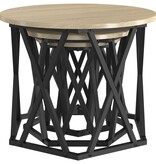 VidaXL Nesting Bijzettafels 3 stuks Sonoma Eiken Geengineerd Hout