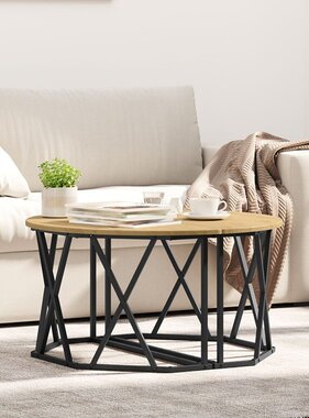 VidaXL Salontafel Artisan Eiken 80x80x42 cm Gemaakt van Engineered Wood