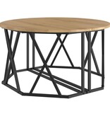 VidaXL Salontafel Artisan Eiken 80x80x42 cm Gemaakt van Engineered Wood