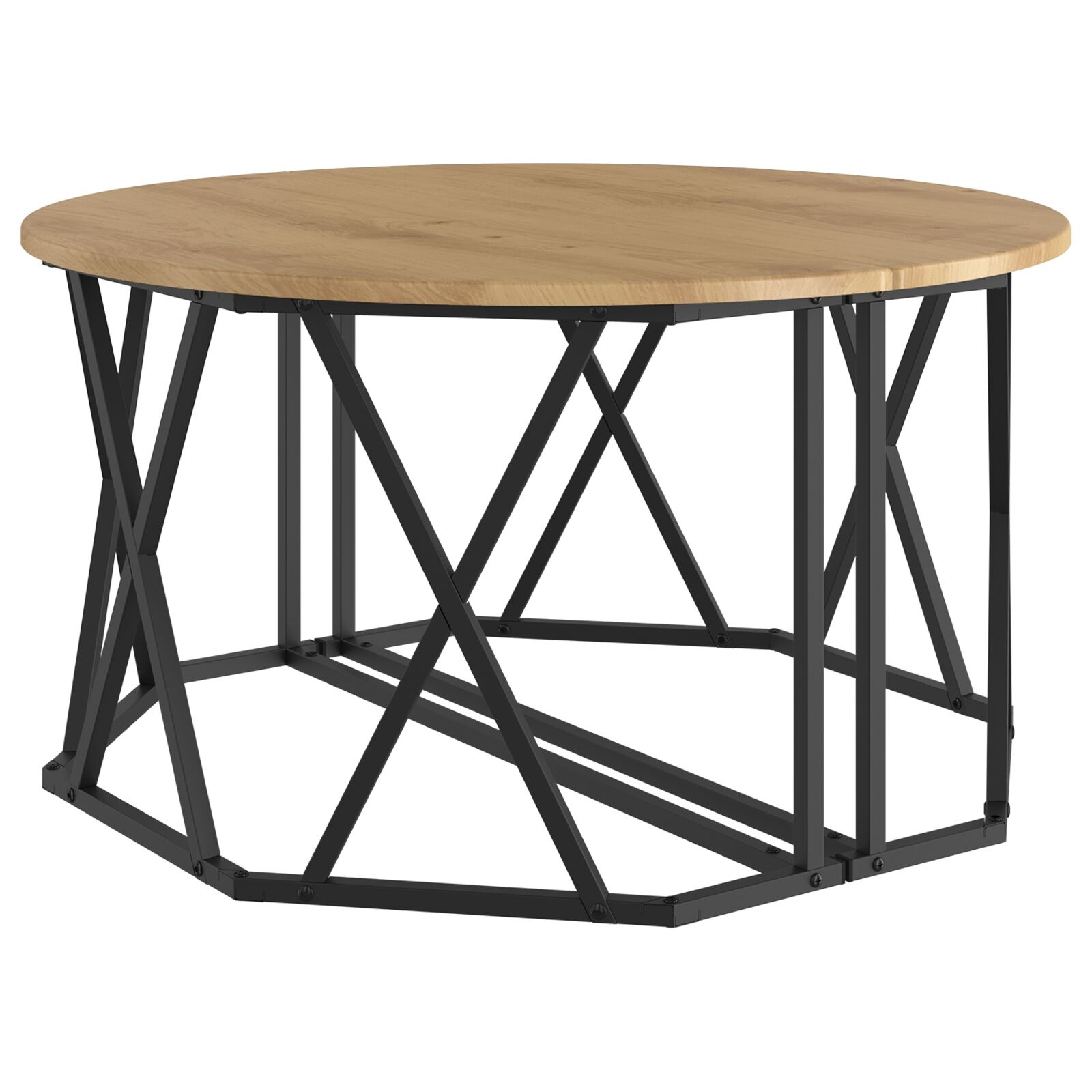 VidaXL Salontafel Artisan Eiken 80x80x42 cm Gemaakt van Engineered Wood