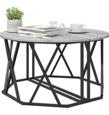 VidaXL Salontafel Grijs Sonoma 80x80x42 cm Gelaagd Hout