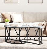 VidaXL Salontafel Grijs Sonoma 80x80x42 cm Gelaagd Hout