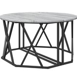 VidaXL Salontafel Grijs Sonoma 80x80x42 cm Gelaagd Hout