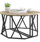 VidaXL Salontafel Sonoma Eiken 80x80x42 cm Gelaagd Hout