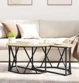 VidaXL Salontafel Sonoma Eiken 80x80x42 cm Gelaagd Hout