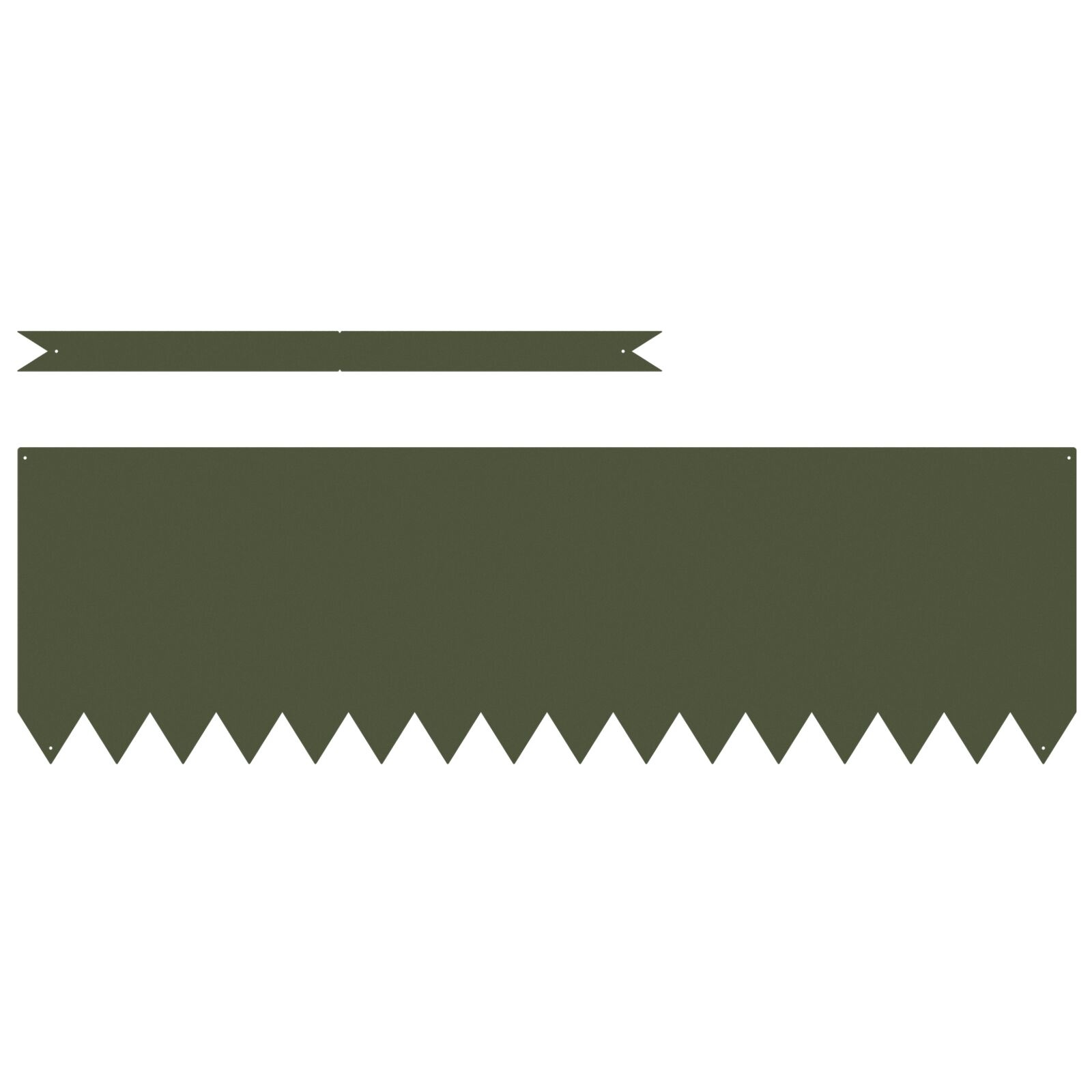 VidaXL Grasrand 20 stuks Olijfgroen 100x0,5x30 cm Staal