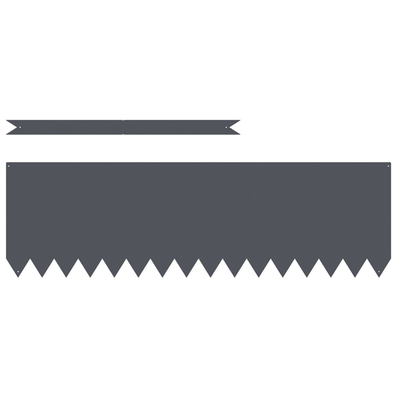 VidaXL Gazonrand 20 stuks Anthraciet 100x0,5x30 cm Staal