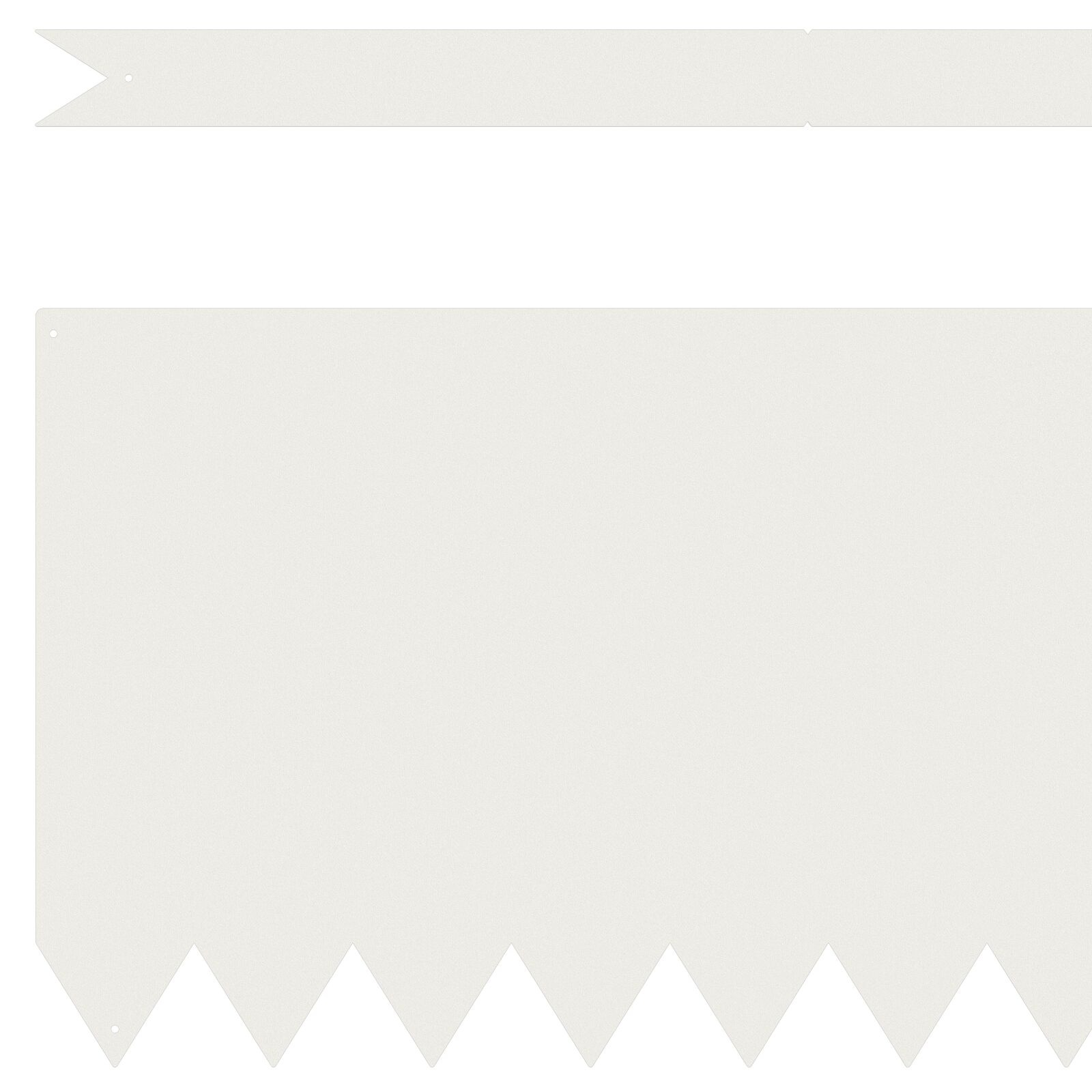 VidaXL Graszodenranden 20 stuks Wit 100x0,5x30 cm Staal