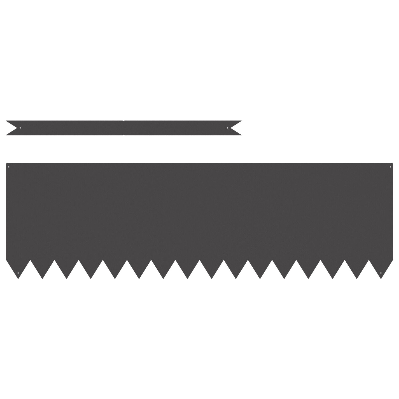 VidaXL Grasrand 10 stuks Zwart 100x0,5x30 cm Staal