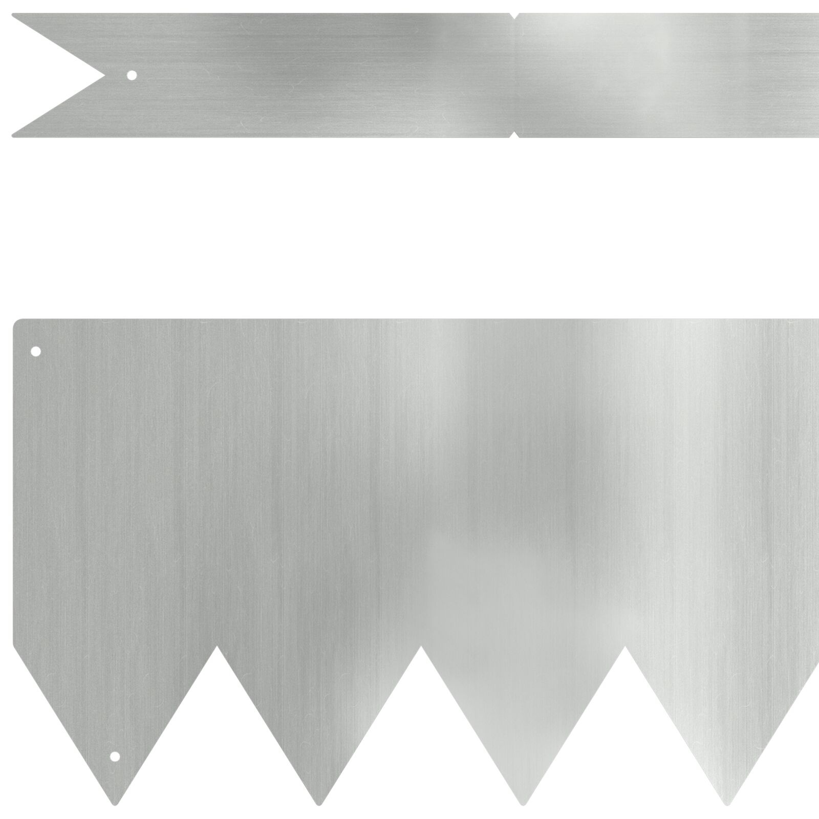 VidaXL Grasrand 20 stuks 100x0,5x15 cm Gegalvaniseerd Staal