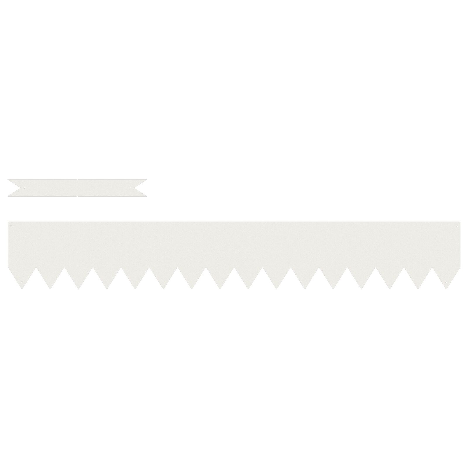 VidaXL Grasrand 50 stuks Wit 100x0,5x15 cm Staal