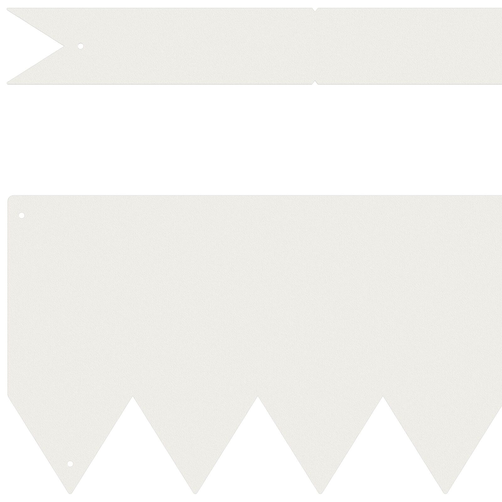 VidaXL Grasrand 50 stuks Wit 100x0,5x15 cm Staal