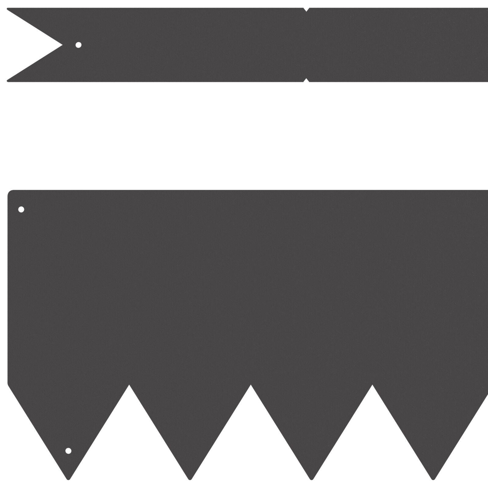 VidaXL Tuinkanten 20 stuks Zwart 100x0,5x15 cm Staal