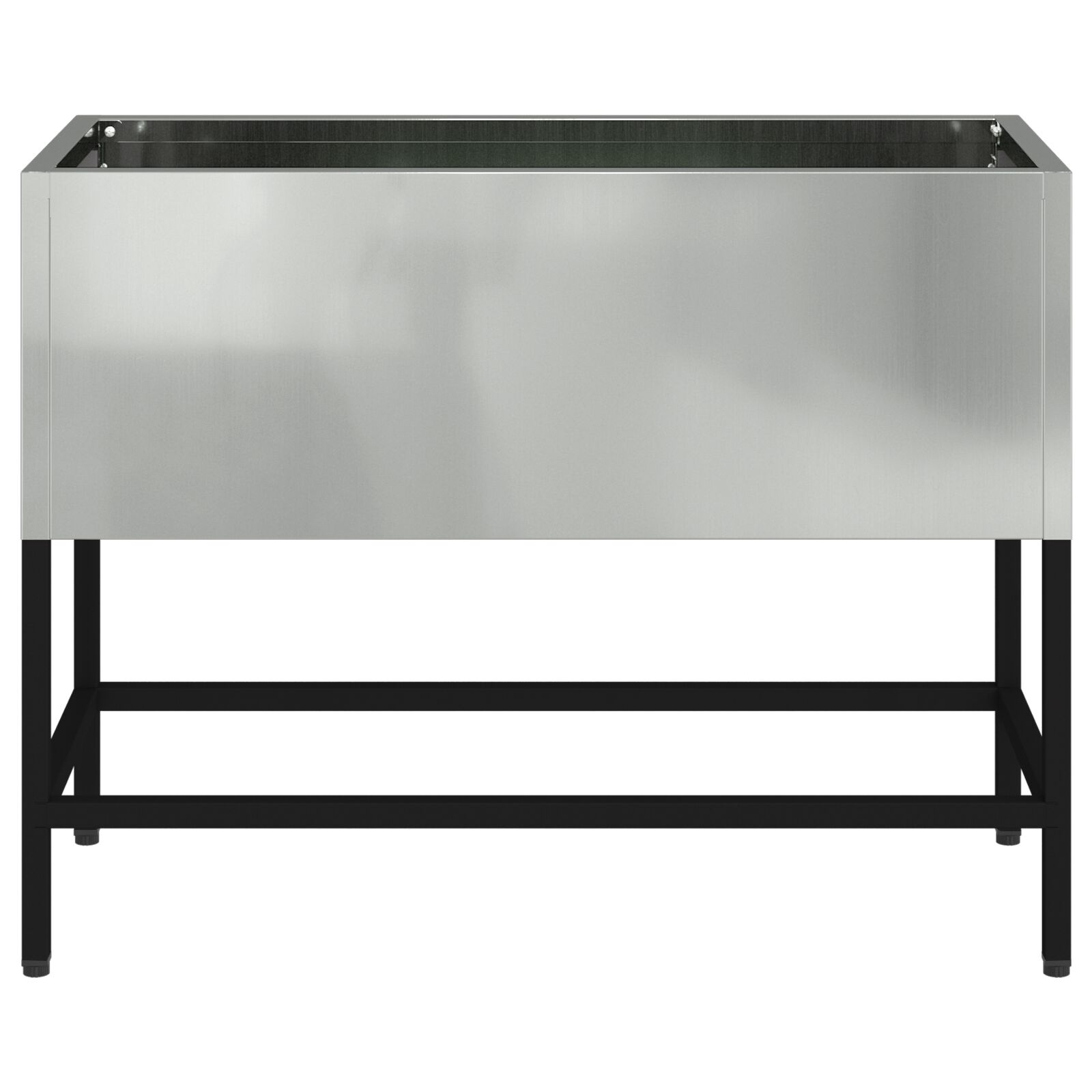 VidaXL Verhoogde Tuinbak 60x26x45 cm Gegalvaniseerd Staal