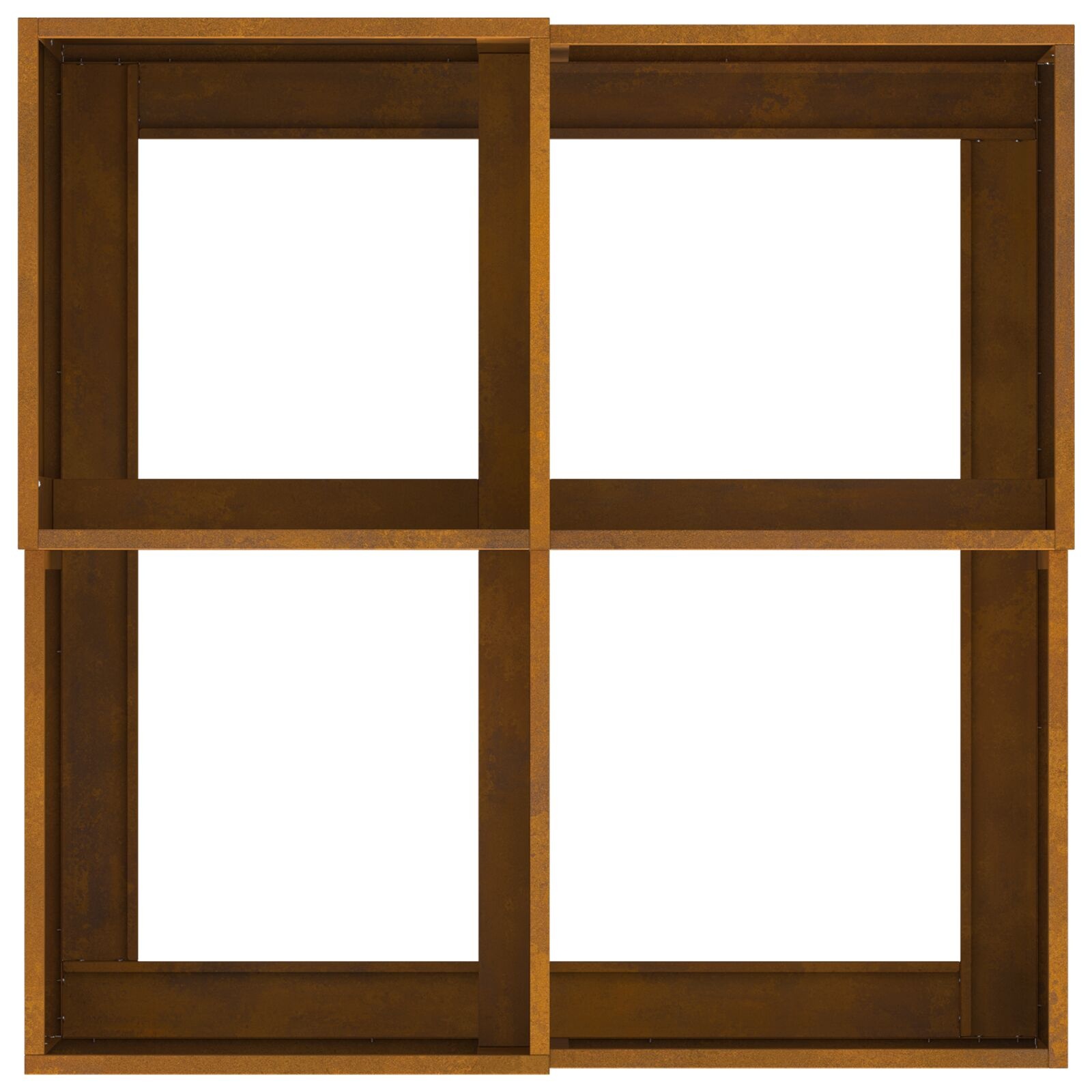 VidaXL Tuinbak 100x100x48 cm Weerbestendig Staal