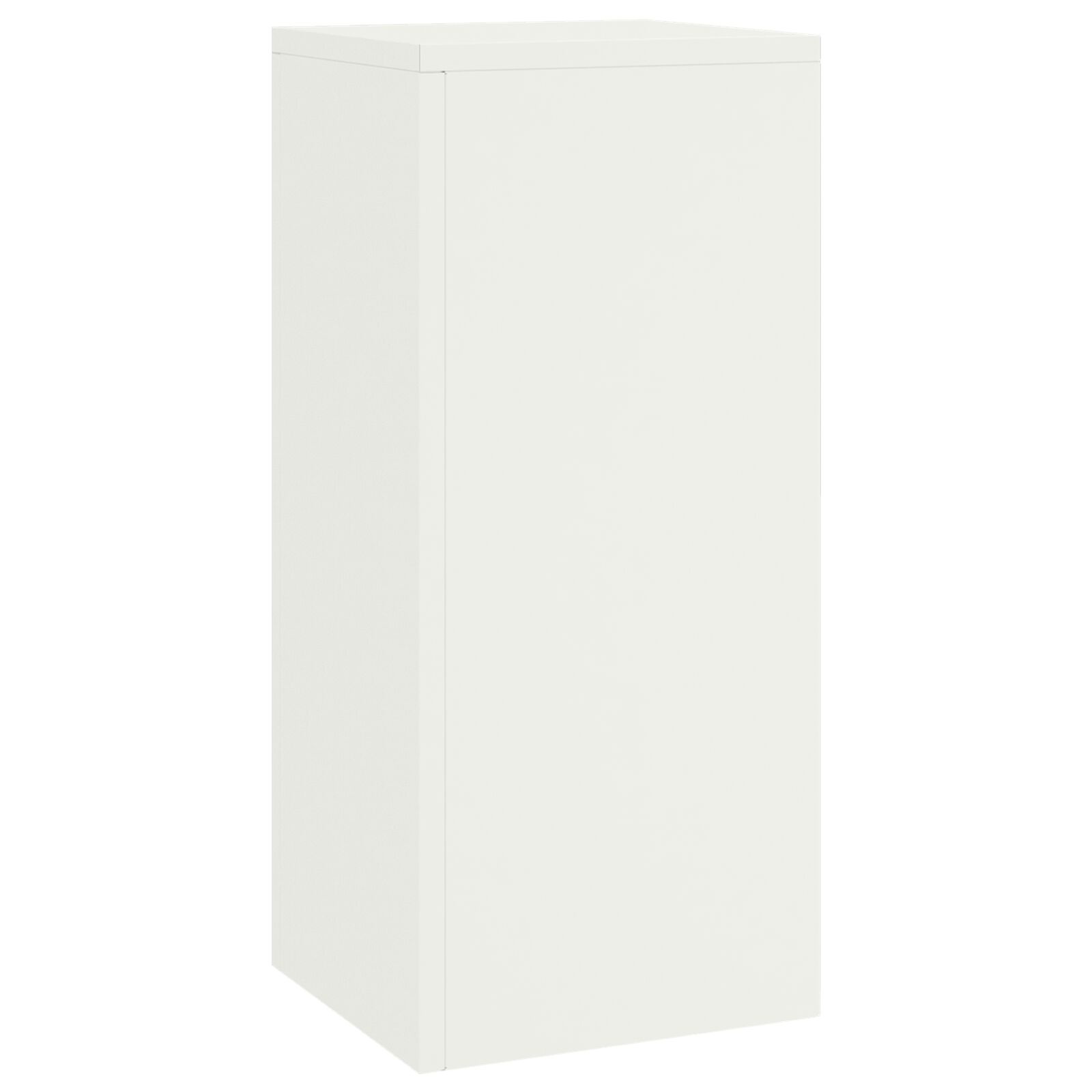 VidaXL Buitengewone Plantenstands Pilaren 2 stuks Wit 24x24x55 cm Staal