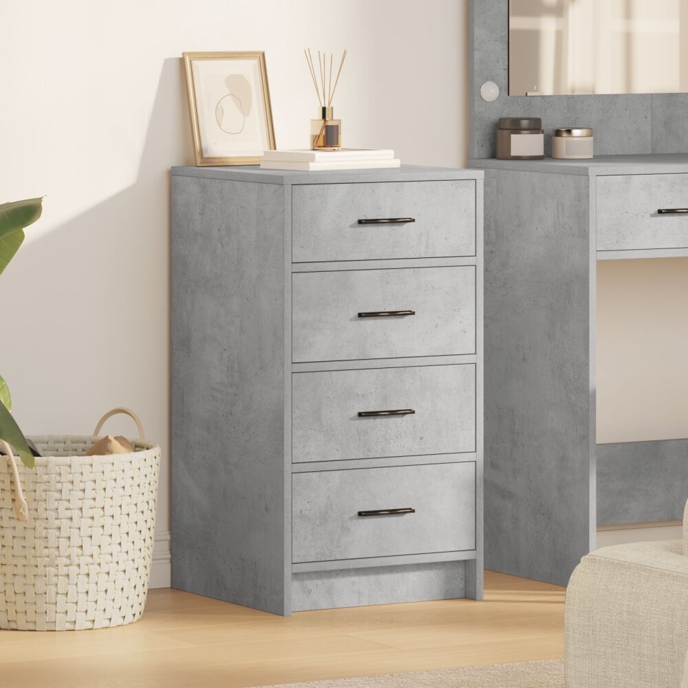 VidaXL Sideboard Beton Grijs 40x41x75 cm Gelaagd Hout
