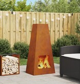 VidaXL Vuurkorf 50x35x100 cm Weerbestendig Staal