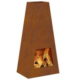 VidaXL Vuurkorf 50x35x100 cm Weerbestendig Staal