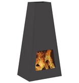 VidaXL Vuurkorf Zwart 50x35x100 cm Staal