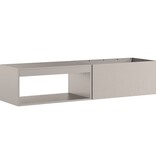 VidaXL Vuurkorf met Houtopslag 160x45x35 cm Verweerd Staal