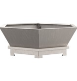 VidaXL Vuurkorf Hexagonaal 75x75x28 cm Verweerd Staal