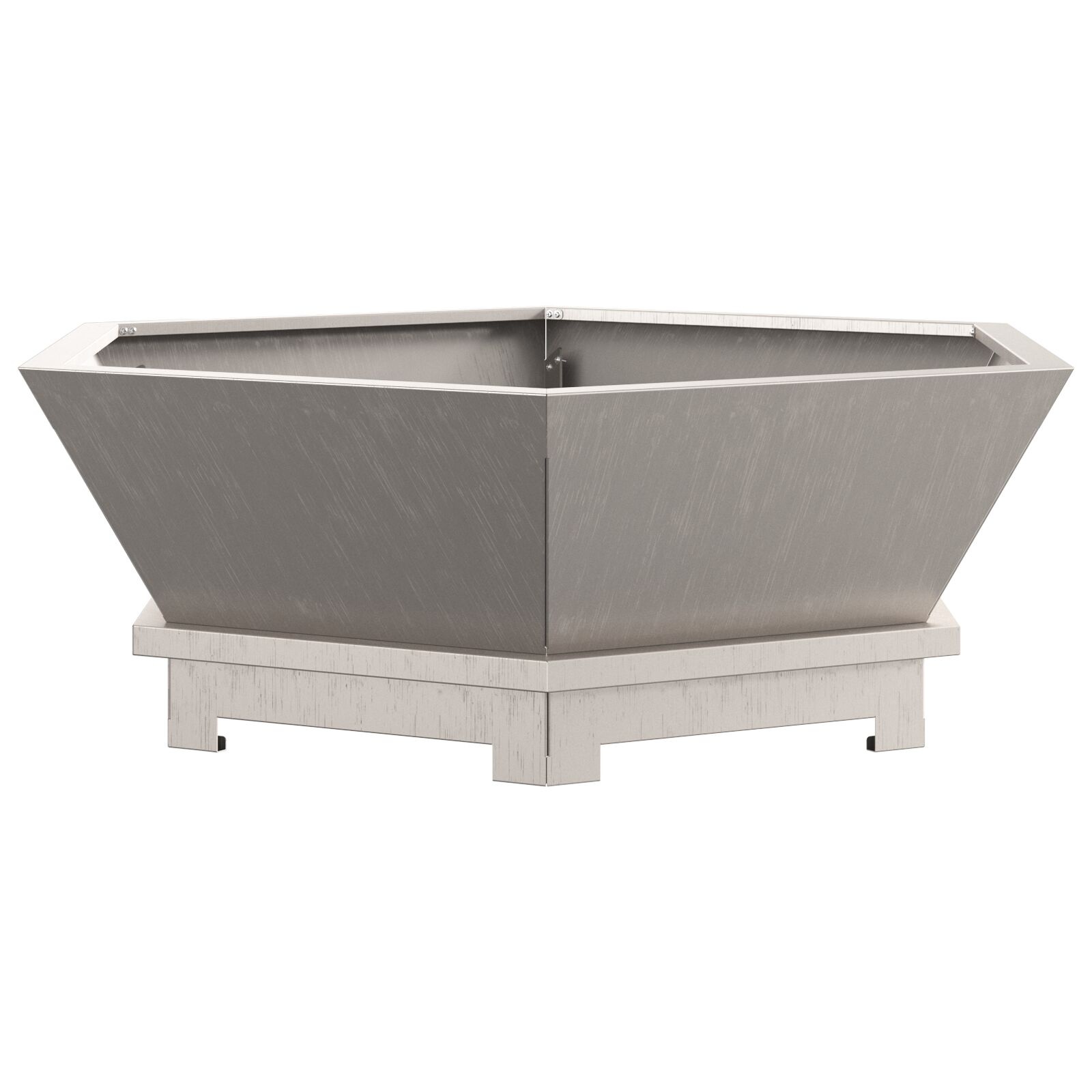 VidaXL Vuurkorf Hexagonaal 75x75x28 cm Verweerd Staal