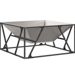 VidaXL Vuurschaal Vierkant 80x80x40 cm Weathering Staal