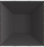 VidaXL Vuurplaats Vierkant Zwart 80x80x40 cm Staal