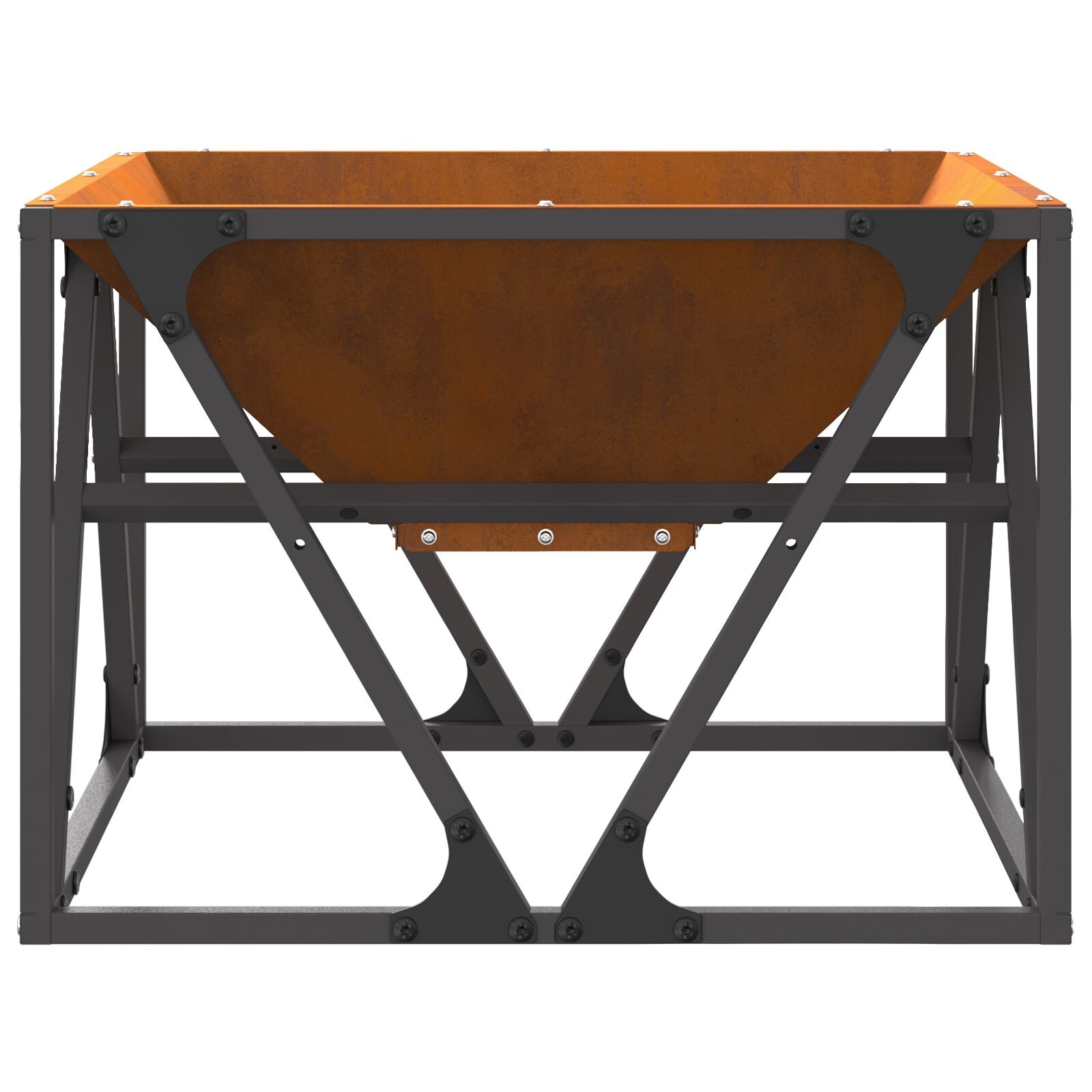 VidaXL Vuurkorf Vierkant 50x50x35 cm Weerbestendig Staal