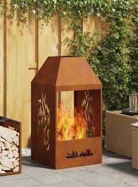 VidaXL Vuurkorf 50x50x100 cm Weerbestendig Staal