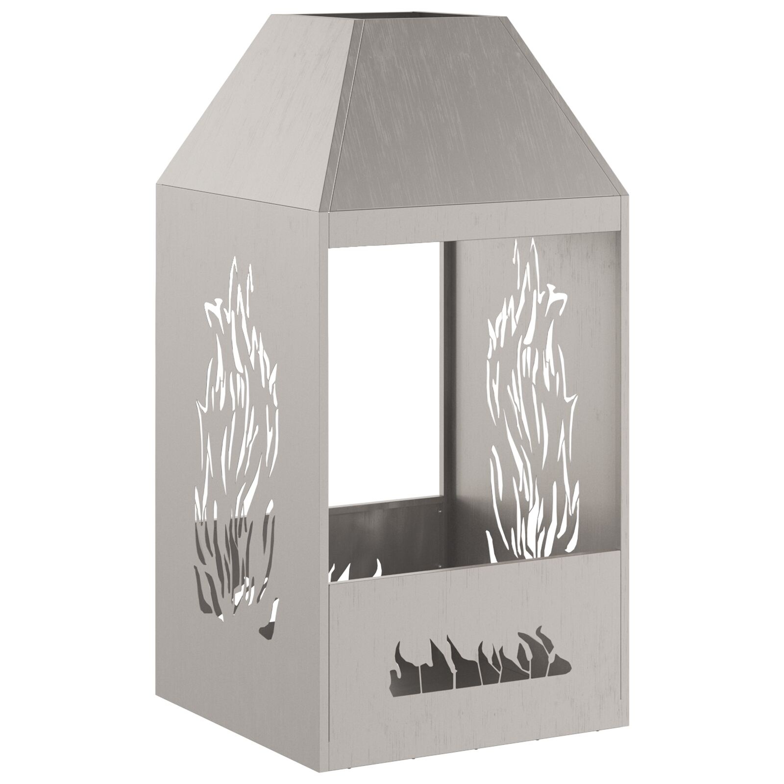 VidaXL Vuurkorf 50x50x100 cm Weerbestendig Staal