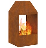 VidaXL Vuurnest 50x50x100 cm Weerbestendig Staal