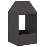 VidaXL Vuurtentje Zwart 50x50x100 cm Staal