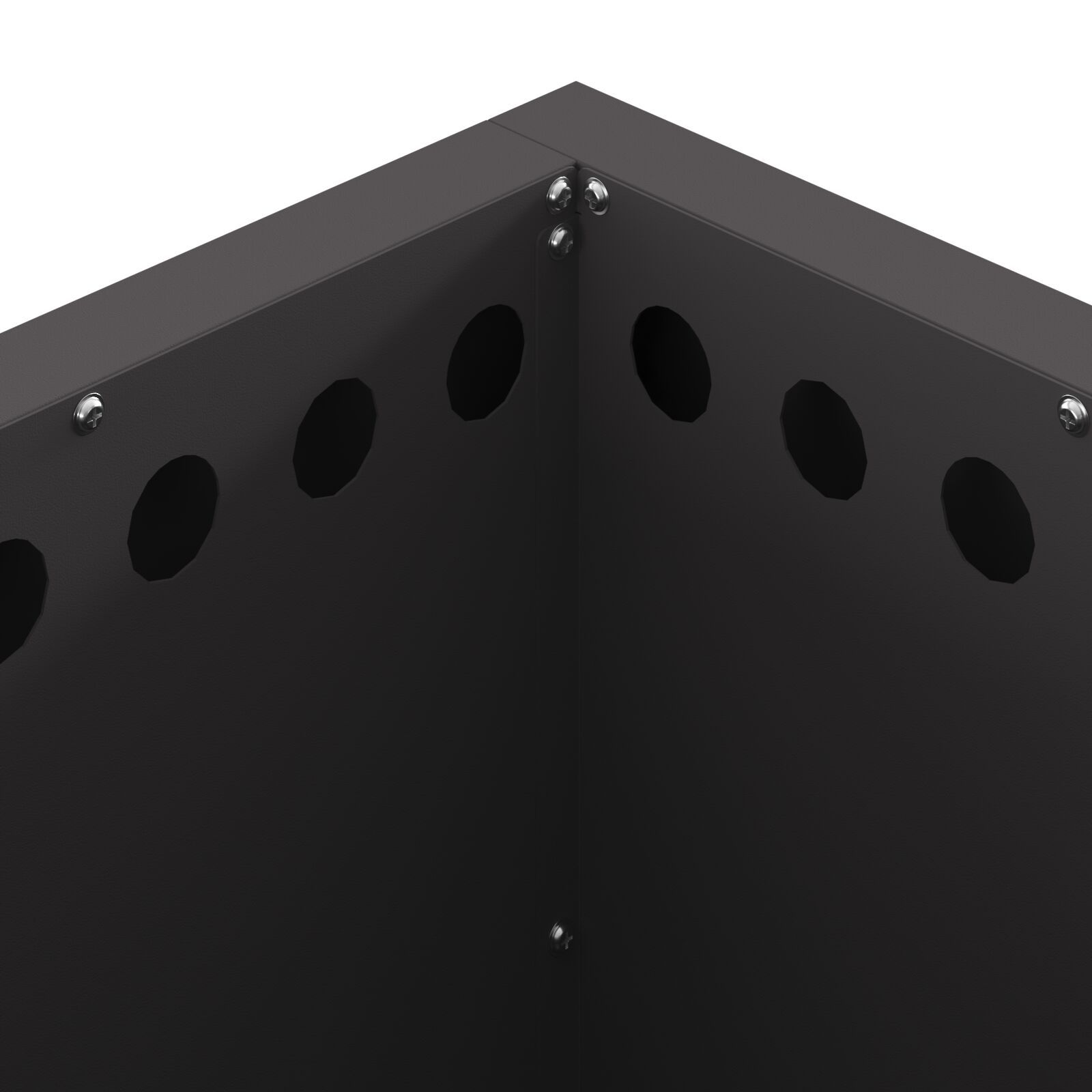 VidaXL Rookloze Vuurschaal Vierkant Zwart 48x48x50 cm Staal