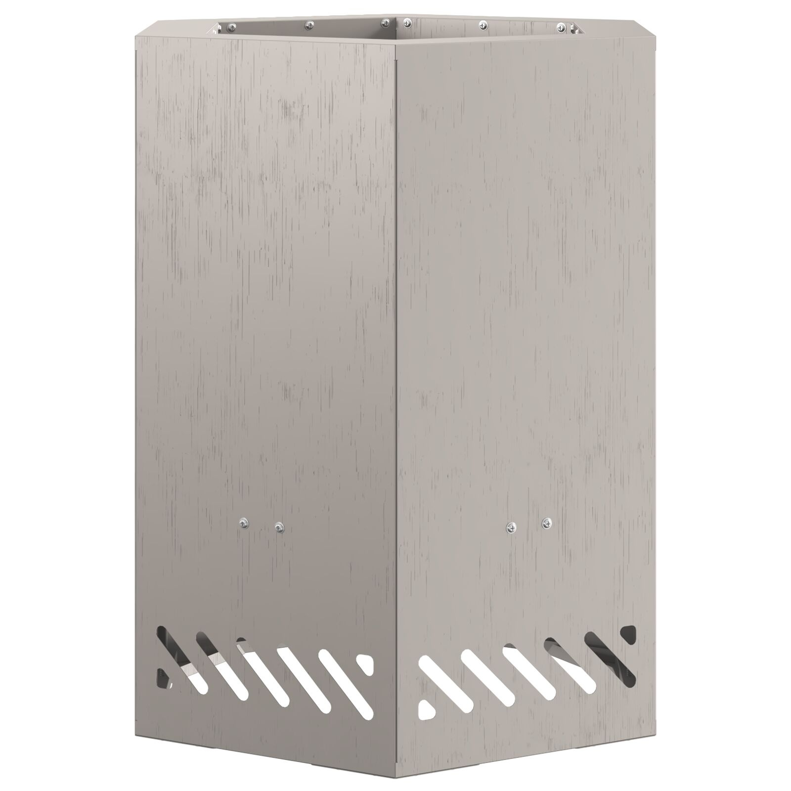 VidaXL Rookloze Vuurkorf Hexagonaal 38x38x51 cm Verweerd Staal