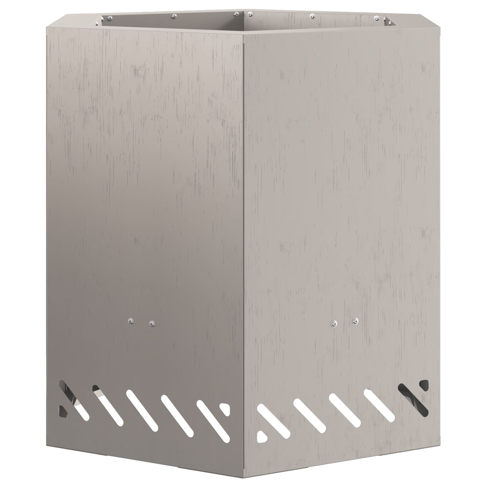 VidaXL Rookvrije Vuurkorf Hexagonaal 48x48x51 cm Weervast Staal