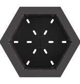 VidaXL Rookloze Vuurkorf Hexagonaal Zwart 48x48x51 cm Staal