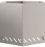 VidaXL Rookloze Vuurkorf Hexagonaal 58x58x51 cm Weerbestendig Staal