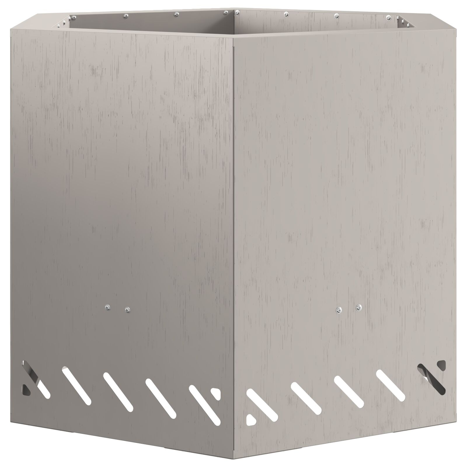 VidaXL Rookloze Vuurkorf Hexagonaal 58x58x51 cm Weerbestendig Staal