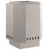 VidaXL Rookloze Vuurschaal 38x38x51 cm Verweerd Staal