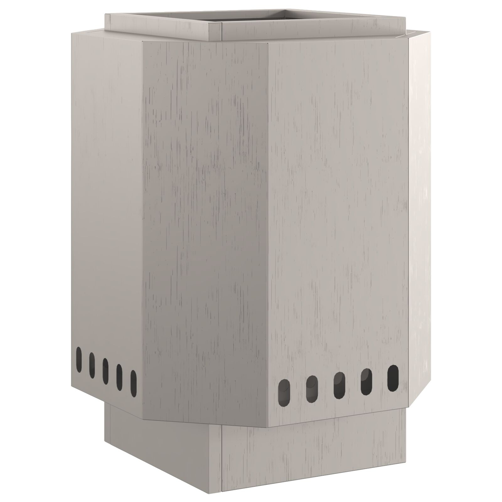 VidaXL Rookloze Vuurschaal 38x38x51 cm Verweerd Staal