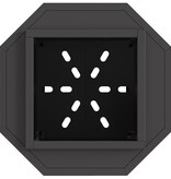 VidaXL Rookloze Vuurschaal Zwart 38x38x51 cm Staal