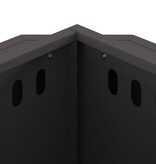 VidaXL Rookloze Vuurschaal Zwart 38x38x51 cm Staal