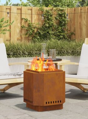 VidaXL Rookloze Vuurkorf 48x48x51 cm Weerbestendig Staal