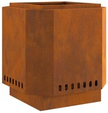 VidaXL Rookloze Vuurkorf 48x48x51 cm Weerbestendig Staal